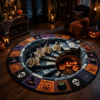 Halloween Rug Ghost Patchwork