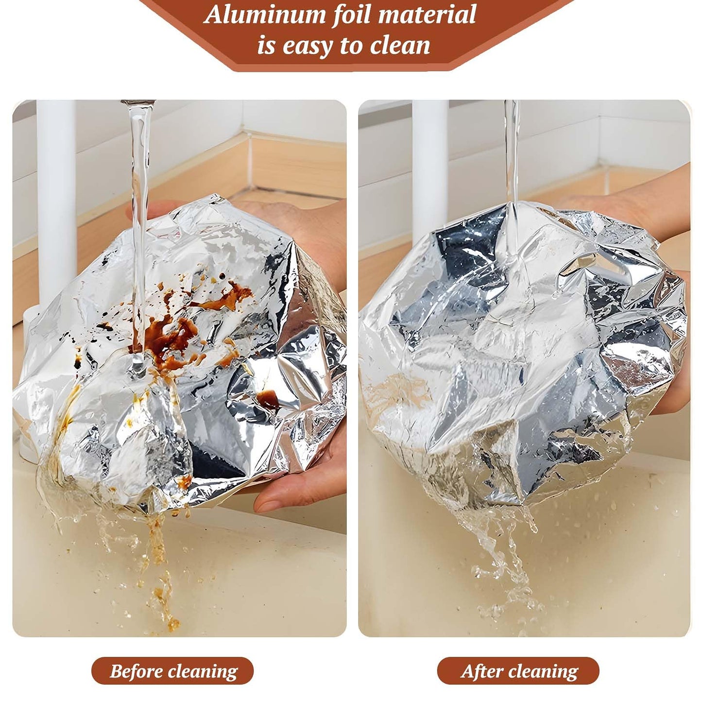 🔥Last Day 49% OFF - Reusable Insulated Aluminum Foil Food Covers（50PS）