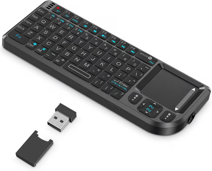 💥 Last Day 49% OFF -Mini Wireless Keyboard, 2.4G Rechargeable Backlight Keyboard with Touchpad