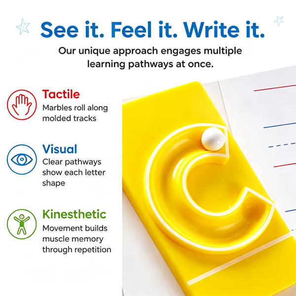 🔤Marble Tracers - Lowercase Letters🌀Roll Into Letter-Writing Fun!