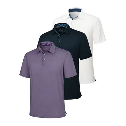 🔥Last Day 49% OFF - 3-Pack Men's Polo Shirts – Soft Breathable Cotton