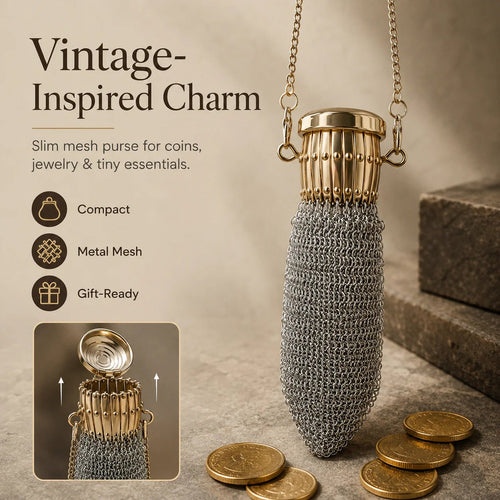 🔥Last Day 49% OFF -Vintage-Inspired Metal Mesh Coin Purse