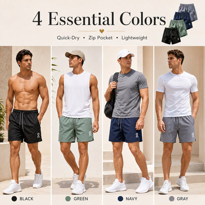 🔥 Last Day 49% OFF –❄️ Ice Silk Quick-Dry Athletic Gym Shorts 4-Piece Pack – Unrestricted Breathable Comfort