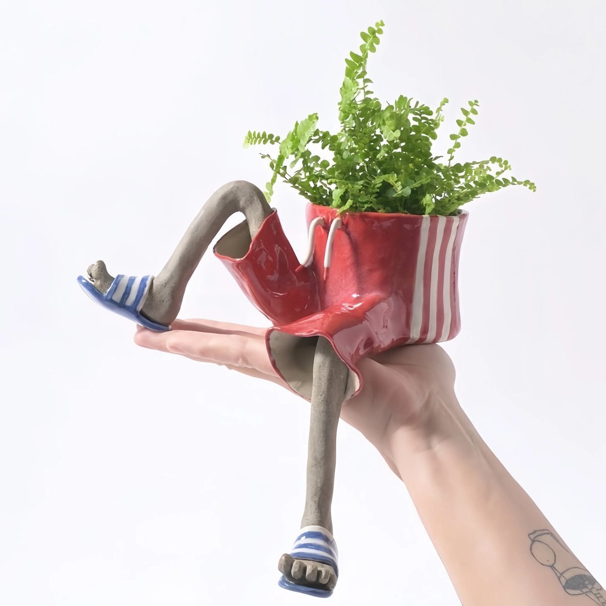 🌿✨ NEW 2026 | Flumyr® LeggyBloom™ — Viral Sitting Planter 🪴👖 Denim Skirt Edition ✨