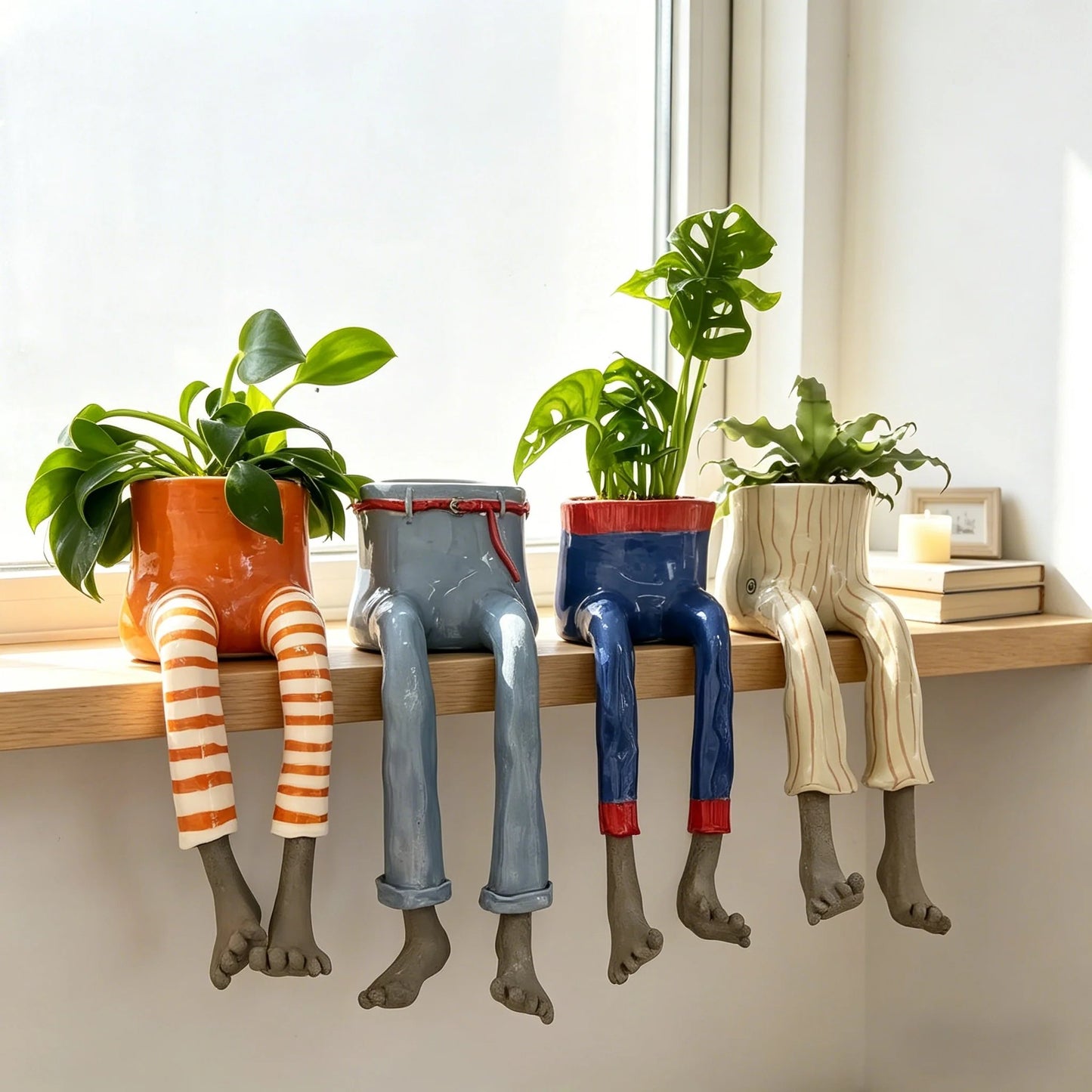 🌿✨ NEW 2026 | Flumyr® LeggyBloom™ — Viral Sitting Planter 🪴👖 Denim Skirt Edition ✨