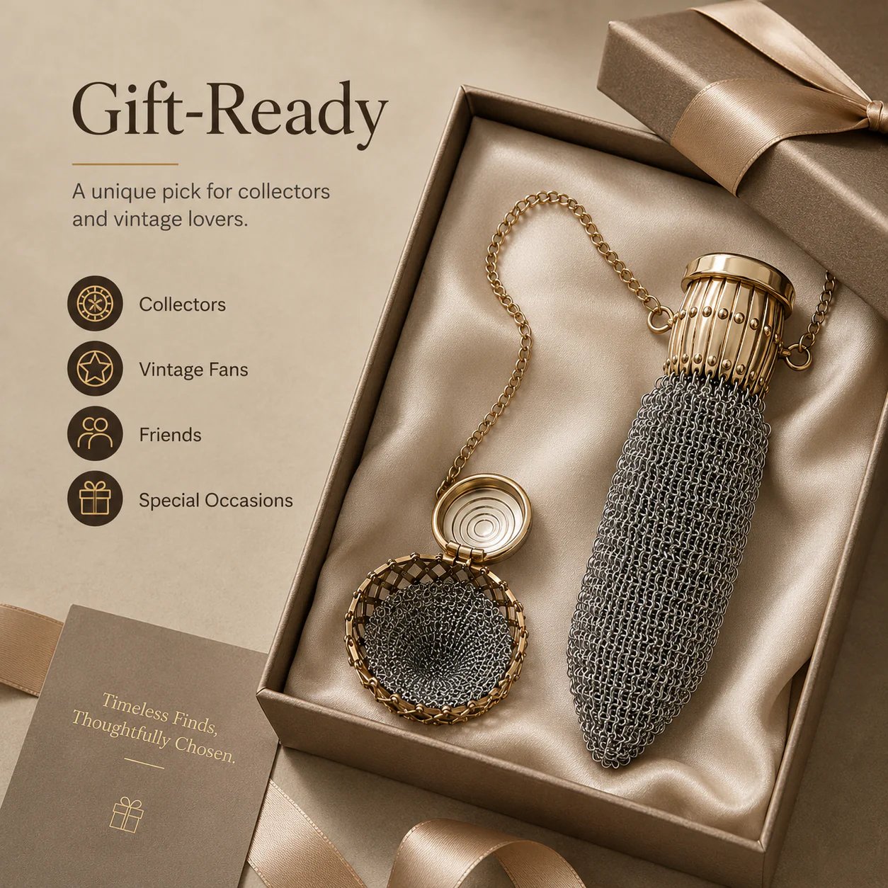 🔥Last Day 49% OFF -Vintage-Inspired Metal Mesh Coin Purse