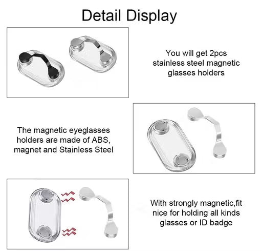 🔥Last Day 50% OFF -👓4-in-1 StrongMagnetic Holder(Pack of 2pcs )