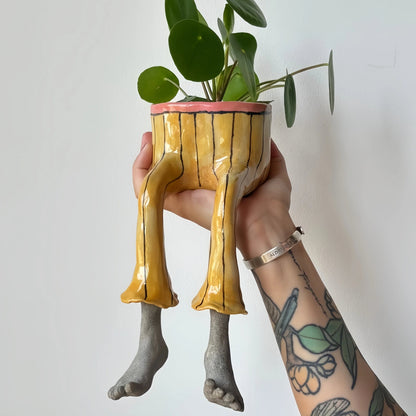 🌿✨ NEW 2026 | Flumyr® LeggyBloom™ — Viral Sitting Planter 🪴👖 Denim Skirt Edition ✨