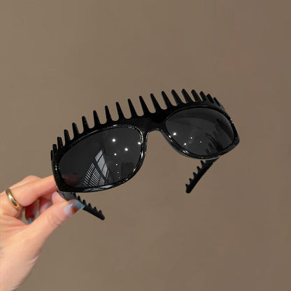 🔥2-in-1 Tortoiseshell Shield Sunglasses & Hair Headband