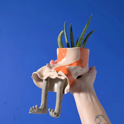 🌿✨ NEW 2026 | Flumyr® LeggyBloom™ — Viral Sitting Planter 🪴👖 Denim Skirt Edition ✨