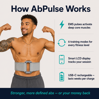 AbPulse — EMS Ab Toning Belt
