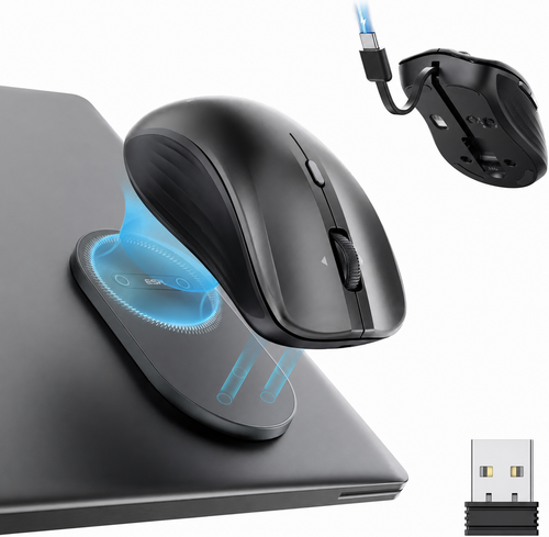 🔥 Last Day 49% OFF -🖱️ Snap-to-Carry Dual-Mode Wireless Mouse