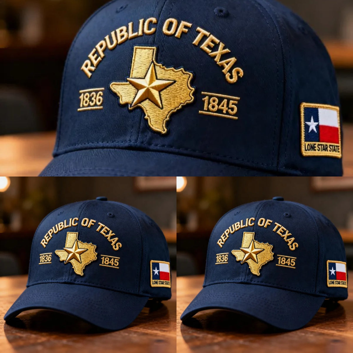 🔥Republic of Texas Embroidered Hat
