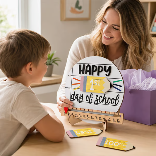 🔥 Last Day 49% OFF –📚Reusable Back-to-School Milestone Board – Kids' Growth Photo Prop