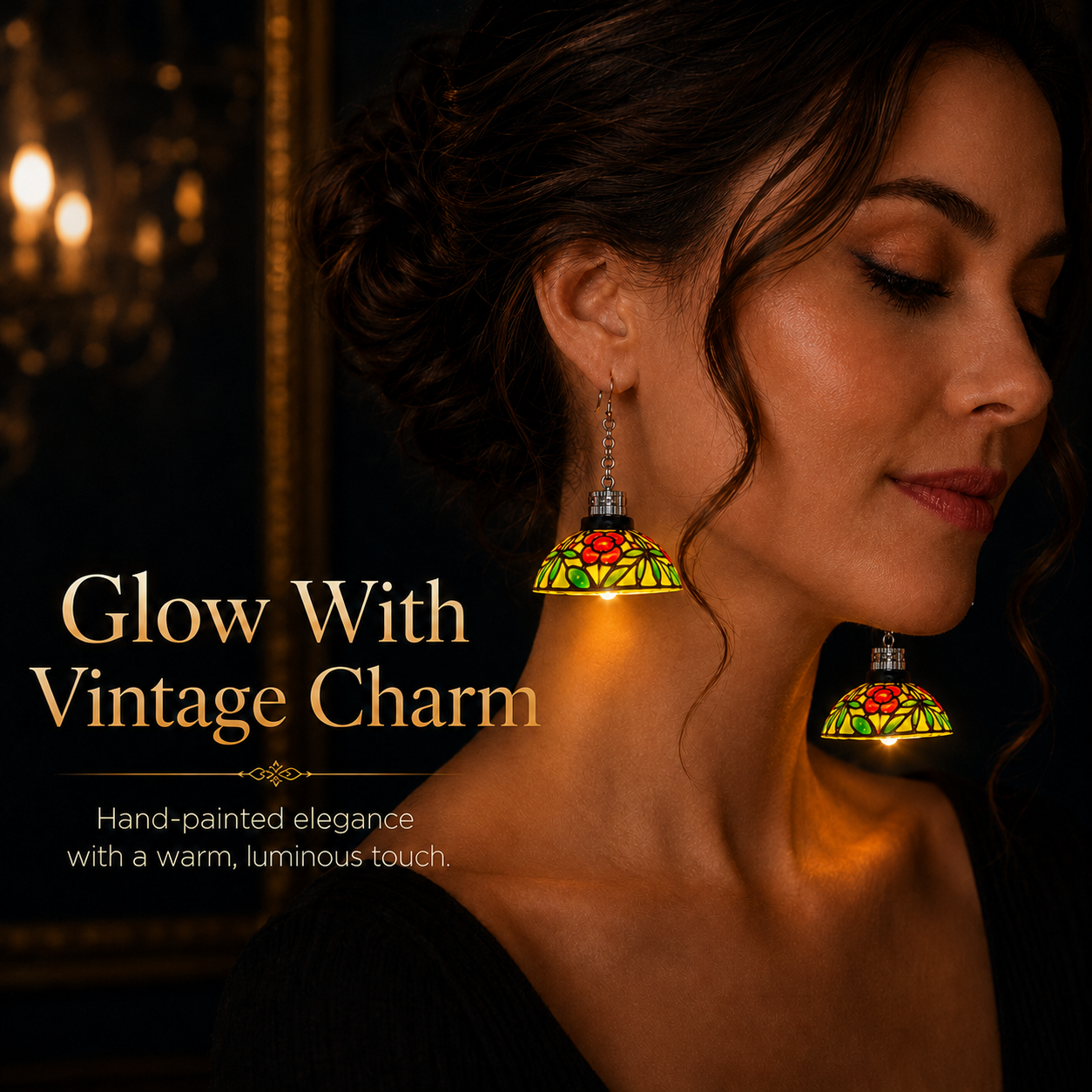 Handmade Vintage Light-Up Chandelier Earrings - Only 11 Left