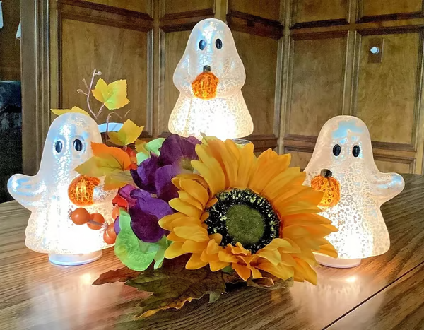 🔥Hot Sale Promotion 49% OFF🎁Set of 3 Illuminated Mercury Glass Ghosts by Flumyr