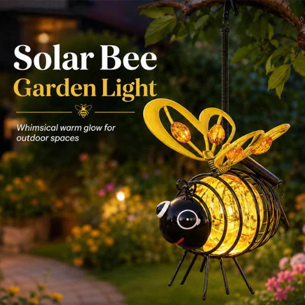 🌙🐝🪴 LIMITED-TIME 49% OFF! Hanging Solar Bee Light – Spread Joy Day and Night 🌞🌜