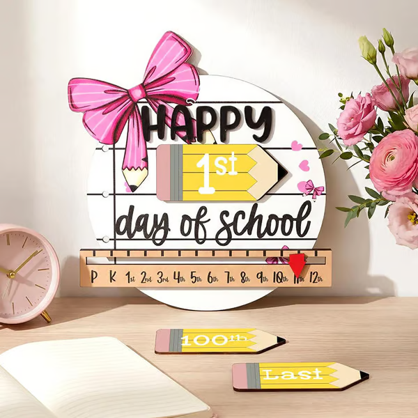 🔥 Last Day 49% OFF –📚Reusable Back-to-School Milestone Board – Kids' Growth Photo Prop