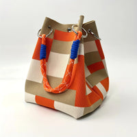 Beige & Orange Patchwork