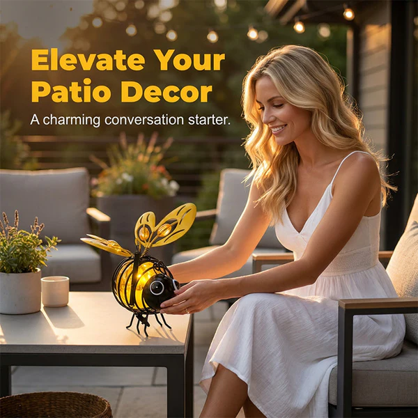 🌙🐝🪴 LIMITED-TIME 49% OFF! Hanging Solar Bee Light – Spread Joy Day and Night 🌞🌜