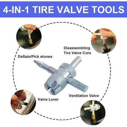 🔥Last Day 49% OFF -🚗 Quick Change Tire Valve Tool Kit