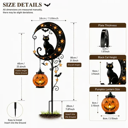 🎃Halloween Early Bird Special Sale 49% OFF-Pumpkin Moon Garden Stake Light - A - 🎃Pumpkin on Top / BUY 1