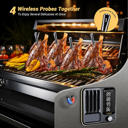 🔥 Restocked! Smart Wireless Meat Thermometer | WiFi & Bluetooth BBQ Cooking Gadget 🌡️