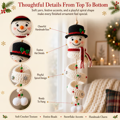 ☃️ DIY Crochet Snowman Kit 🧶🎄 | Last Day: 49% OFF! 🔥