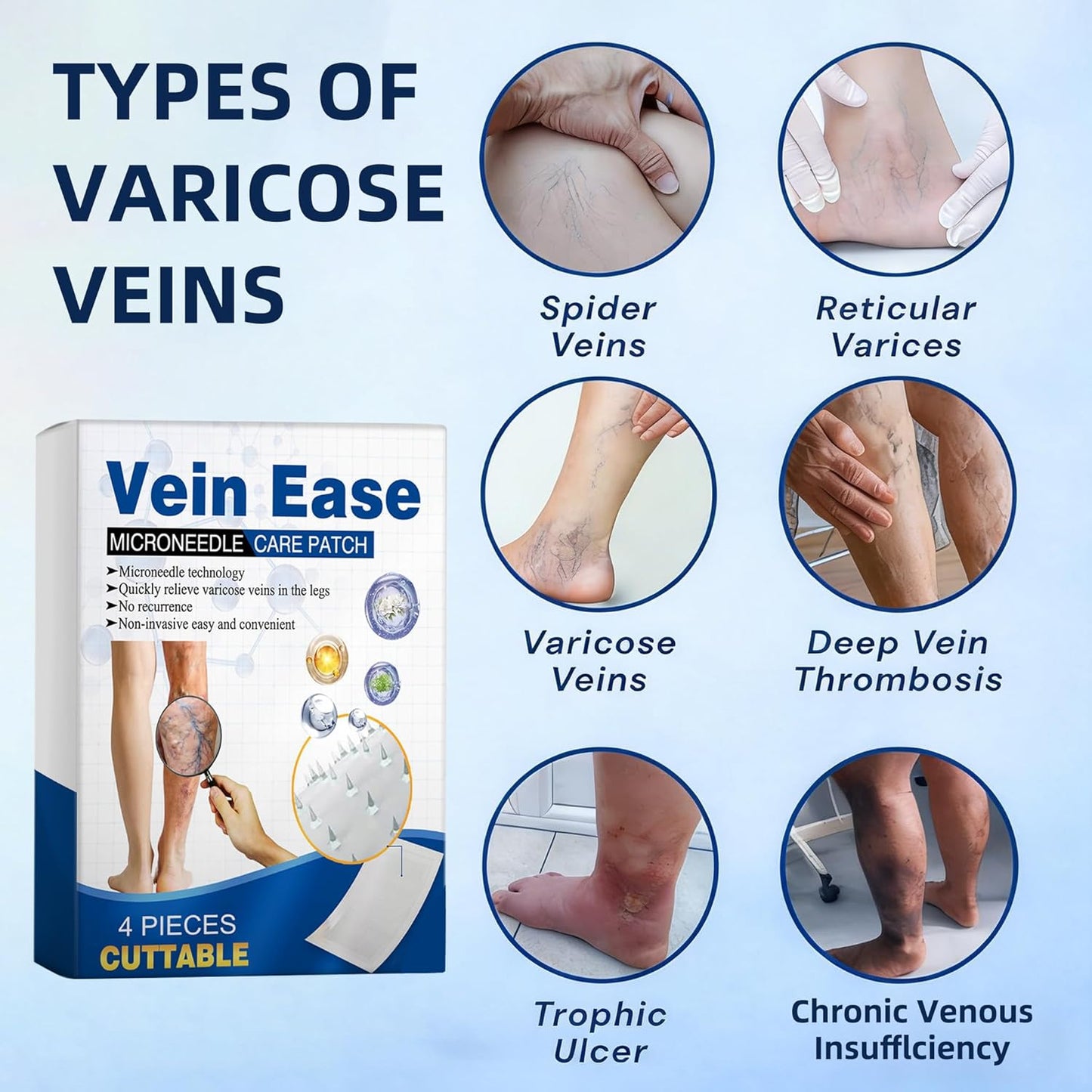 Instant Leg Relief: Micro-Dart Patches to End Throbbing Vein Pain