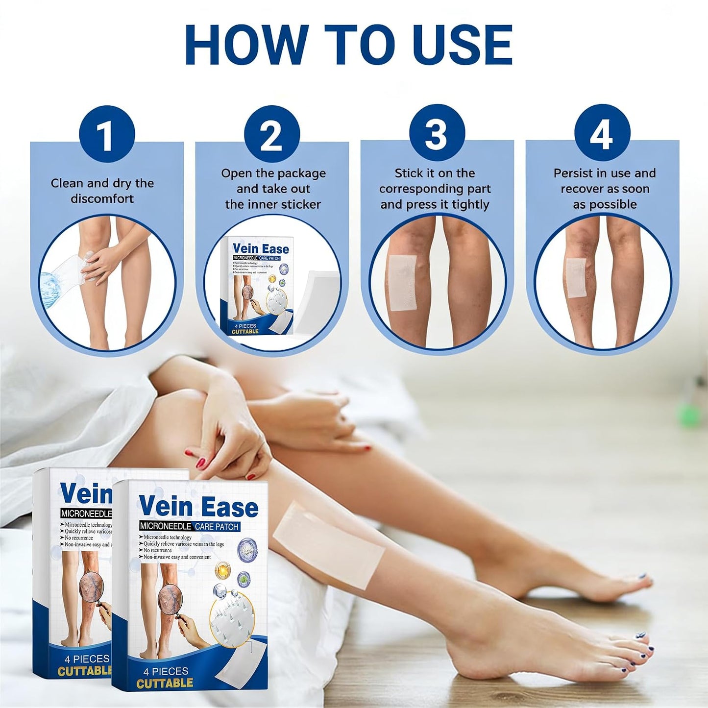 Instant Leg Relief: Micro-Dart Patches to End Throbbing Vein Pain