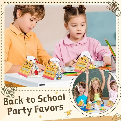 🔥Last Day 49% OFF - 🍎Back to School Keychain Gift Bags Sets🎁