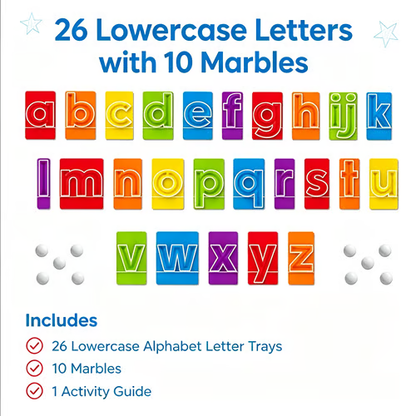 🔤Marble Tracers - Lowercase Letters🌀Roll Into Letter-Writing Fun!
