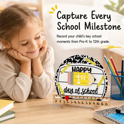 🔥 Last Day 49% OFF –📚Reusable Back-to-School Milestone Board – Kids' Growth Photo Prop