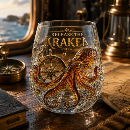 🌊🐙 3Pcs Krakenrise Pirate Glasses Legendary Ocean Treasure Set