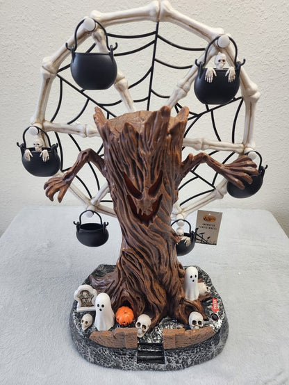 👻 Spooky Rotating Halloween Ferris Wheel Decor | LED Light & Sound 🎃