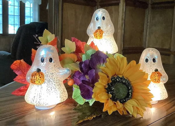 🔥Hot Sale Promotion 49% OFF🎁Set of 3 Illuminated Mercury Glass Ghosts by Flumyr