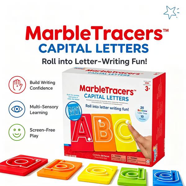 🔤Marble Tracers - Lowercase Letters🌀Roll Into Letter-Writing Fun!