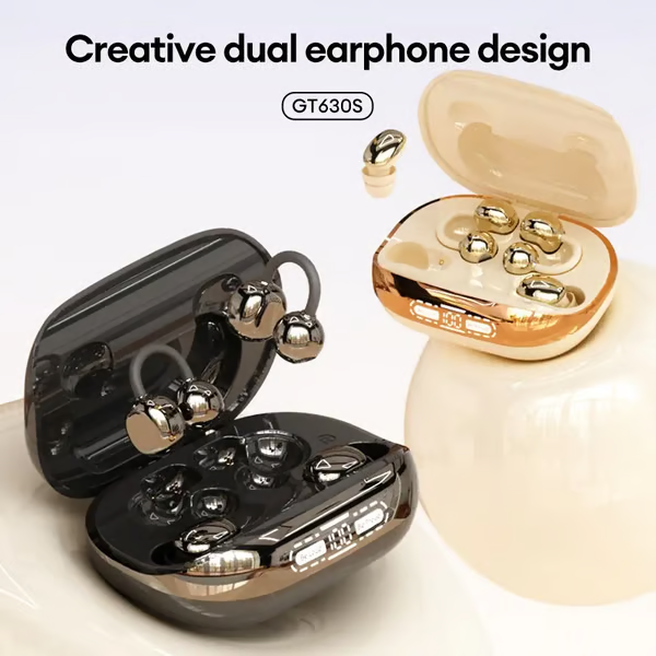 🔥 LAST DAY: 51% OFF 🎧 3-in-1 Wireless Earbuds with Power Bank Charging Case | 4 Clip-On & Sleep Earbuds, Noise Cancelling & IPX5 Water Resistant