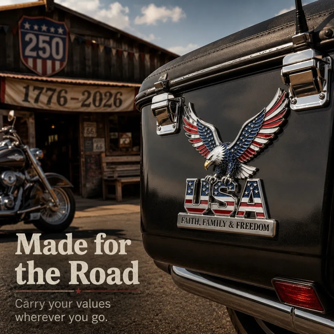 ★USA Faith, Family &amp; Freedom★ Metal Car Emblem