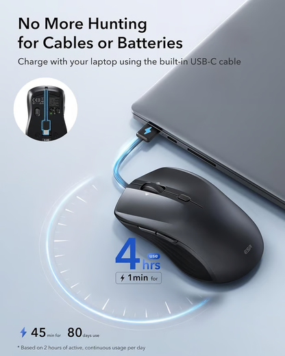 🔥 Last Day 49% OFF -🖱️ Snap-to-Carry Dual-Mode Wireless Mouse
