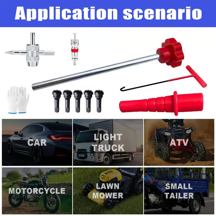 🔥Last Day 49% OFF -🚗 Quick Change Tire Valve Tool Kit