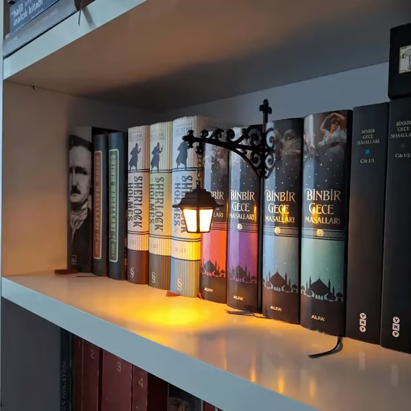 👻 Cute Ghost LED Night Light – Cozy Bookshelf Lamp for Reading & Halloween Decor