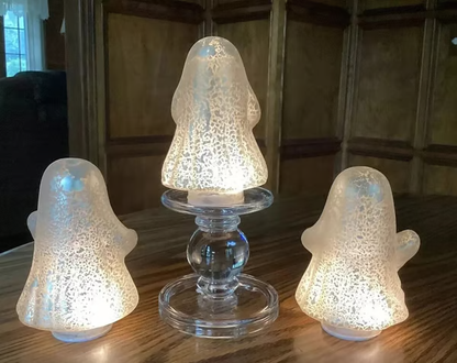 🔥Hot Sale Promotion 49% OFF🎁Set of 3 Illuminated Mercury Glass Ghosts by Flumyr
