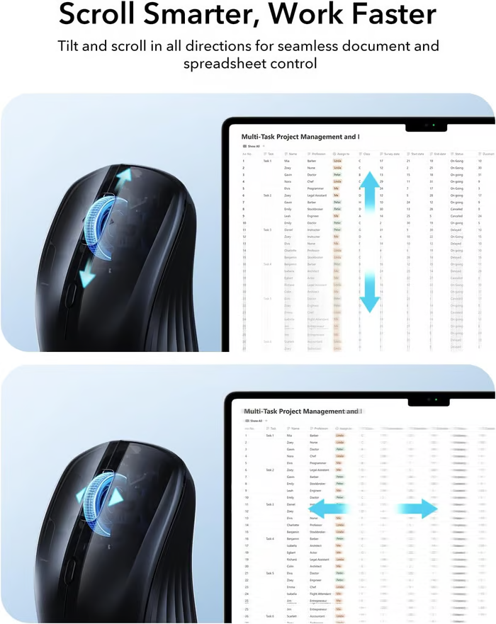 🔥 Last Day 49% OFF -🖱️ Snap-to-Carry Dual-Mode Wireless Mouse
