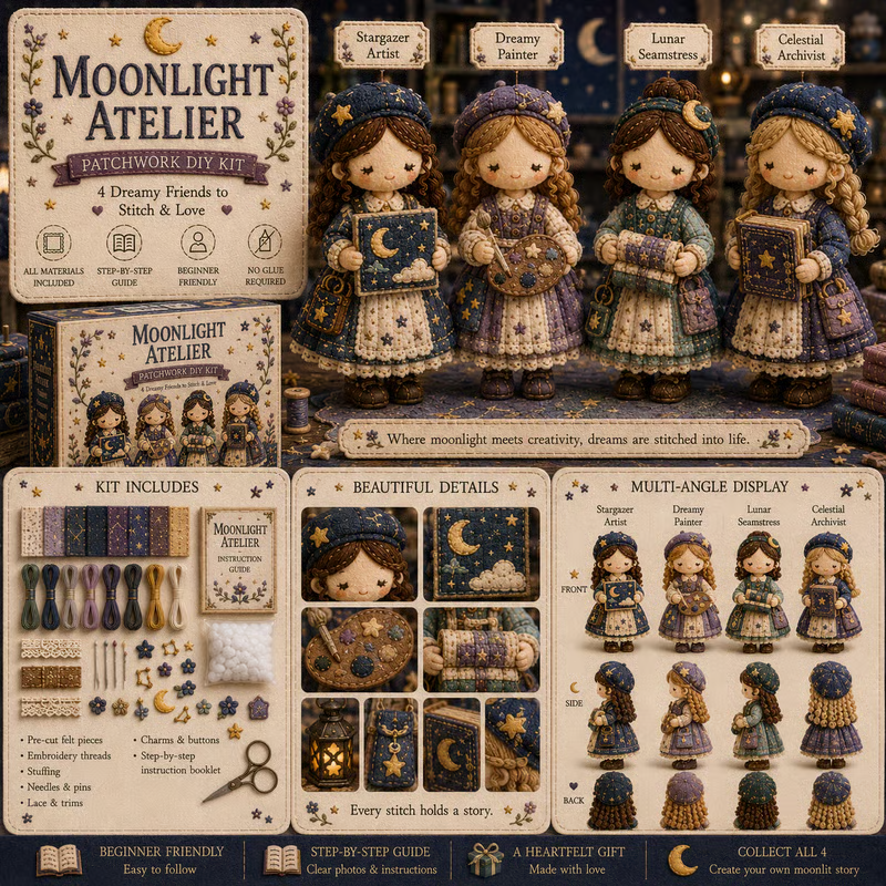 🎁Last Day:49% OFF🧵 Tiny Worlds Collection – Patchwork DIY Kit Series