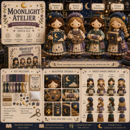 🎁Last Day:49% OFF🧵 Tiny Worlds Collection – Patchwork DIY Kit Series