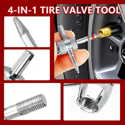 🔥Last Day 49% OFF -🚗 Quick Change Tire Valve Tool Kit