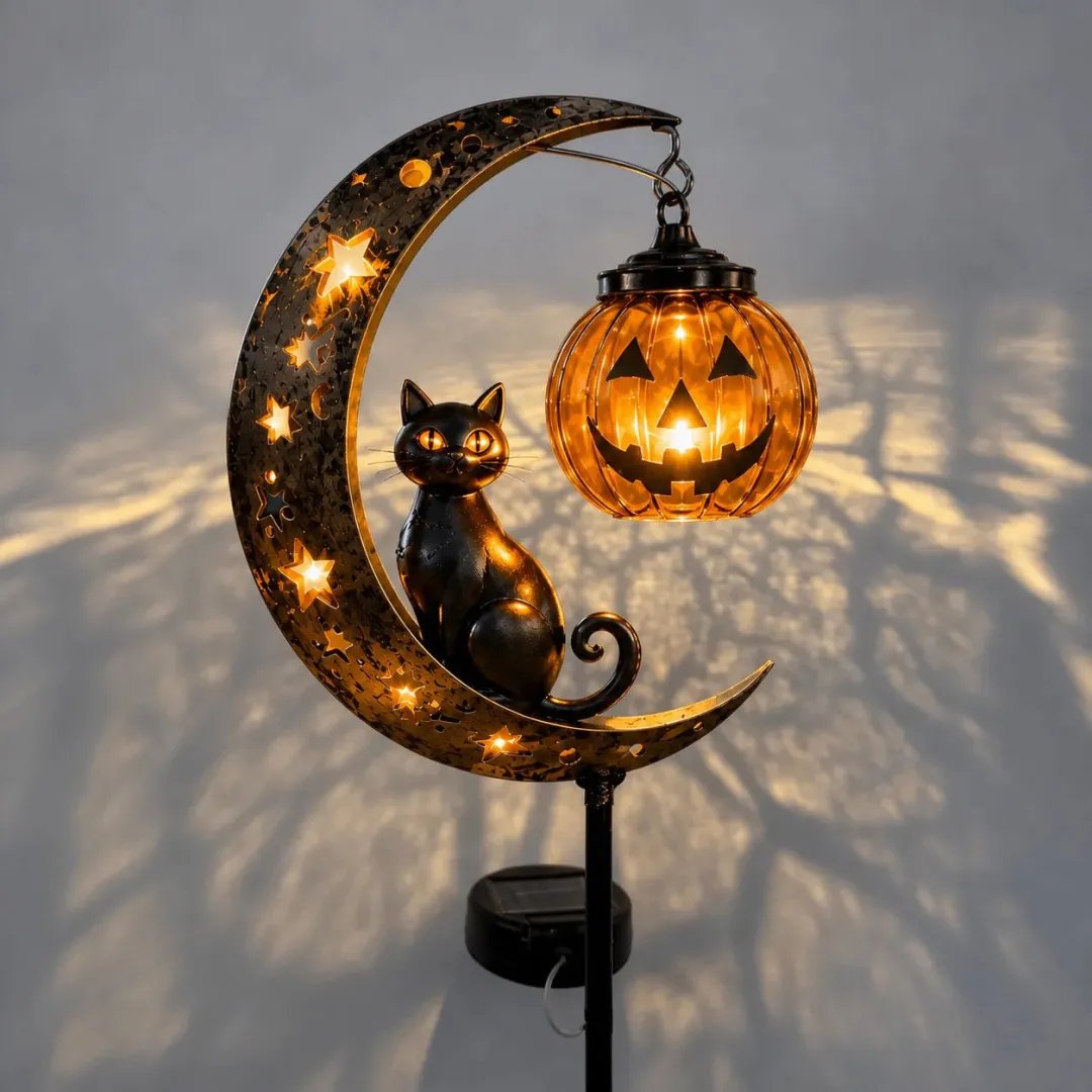 🎃Halloween Early Bird Special Sale 49% OFF-Pumpkin Moon Garden Stake Light - A - 🎃Pumpkin on Top / BUY 1