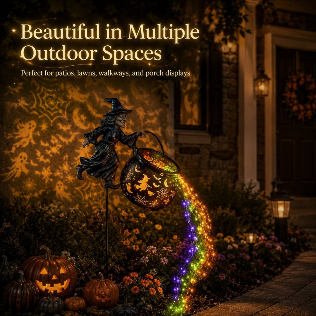 🎁Today 49% OFF🎁Halloween Witch Cauldron Garden Light