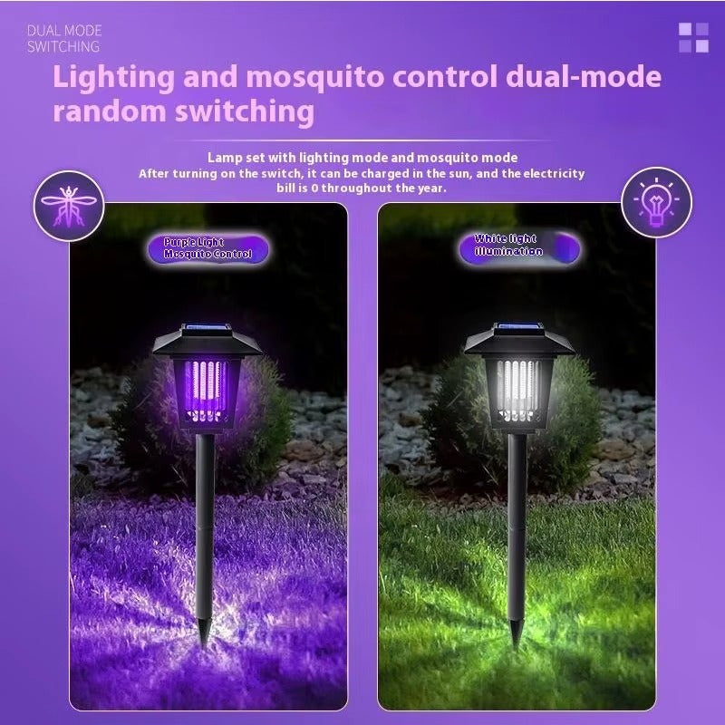 Solar Mosquito Zapper Light – Outdoor Garden Stake Lamp, UV Insect Killer